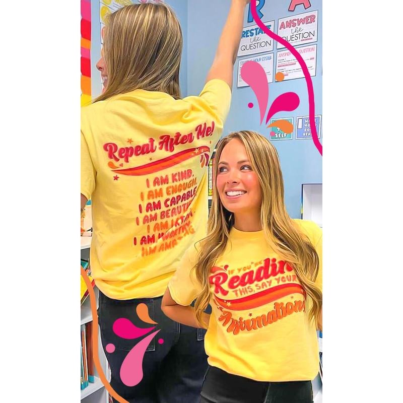 Say Your Affirmations Graphic Shirt Hoodie, Sweatshirt | TeeBloomCo.com