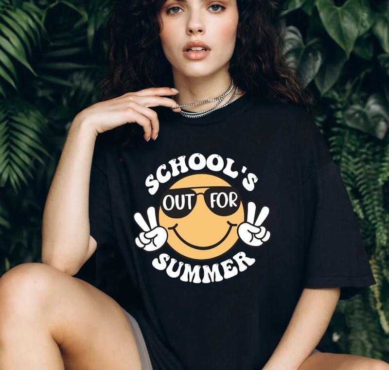 School's Out For Summer Shirt, Teacher Summer Unisex T-Shirt Top Womenswear Hoodie, Sweatshirt | TeeBloomCo.com