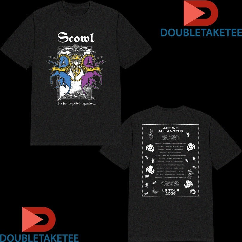 Scowl This Fantasy Disintegrates Are We All Angels Us Tour 2025 Dates Shirts