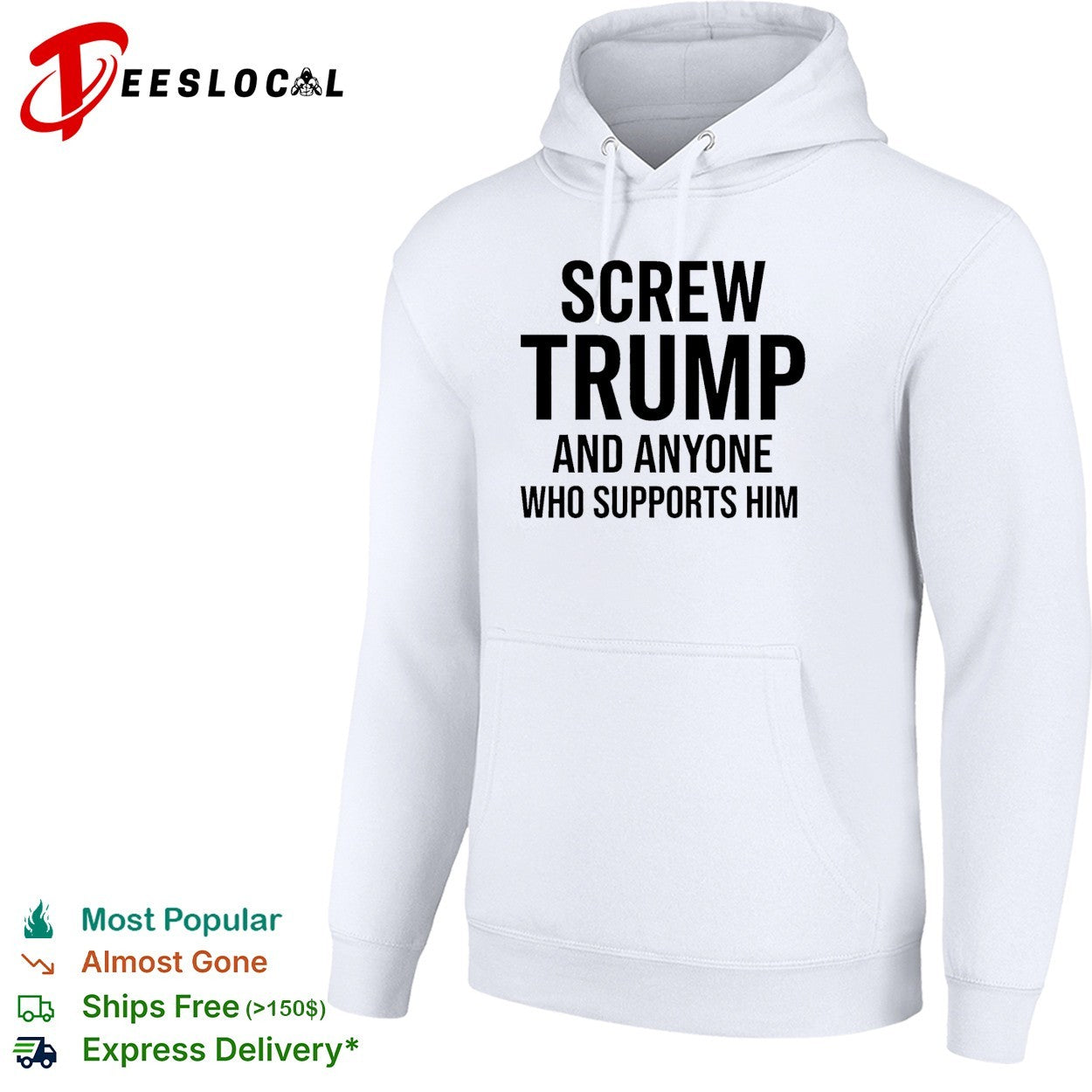 Screw Trump and anyone who supports him funny shirt