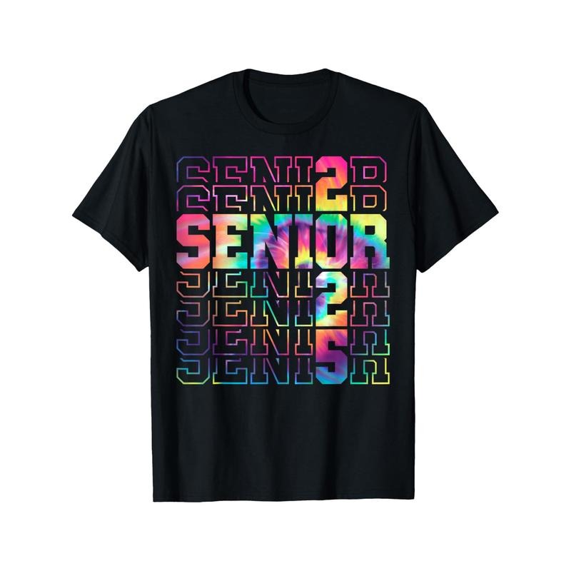 Senior Graduation Gift Class of 2025 Senior 2025 Boys Girls T-Shirt Black casual short sleeve men's sport T-shirt 220g...