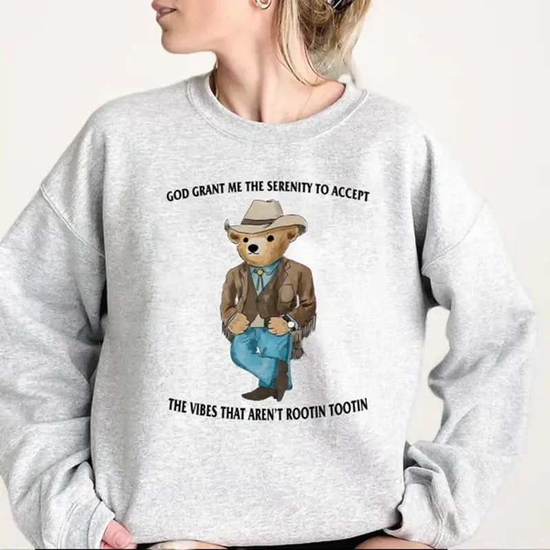 Serenity Bear Crewneck Sweatshirt, Hoodie, T-shirt | TeeBloomCo.com
