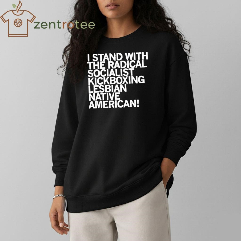 Sharice Radical Kickboxing Lesbian Native American tee