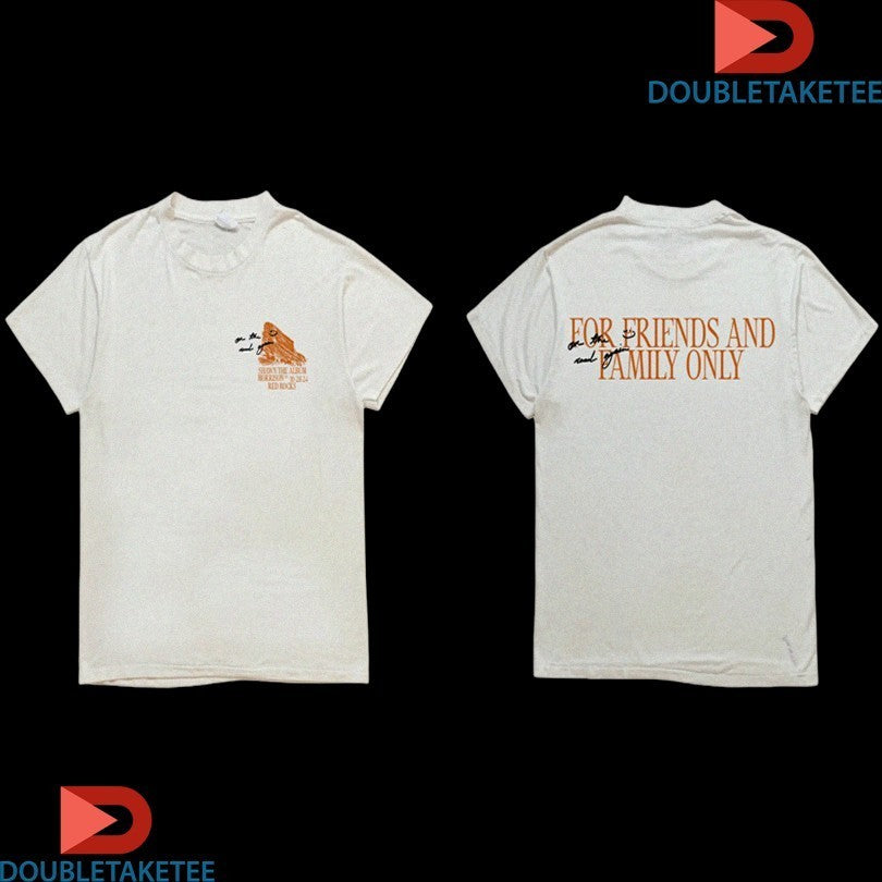 Shawn Mendes For Friends And Family Only Red Rocks Shirts