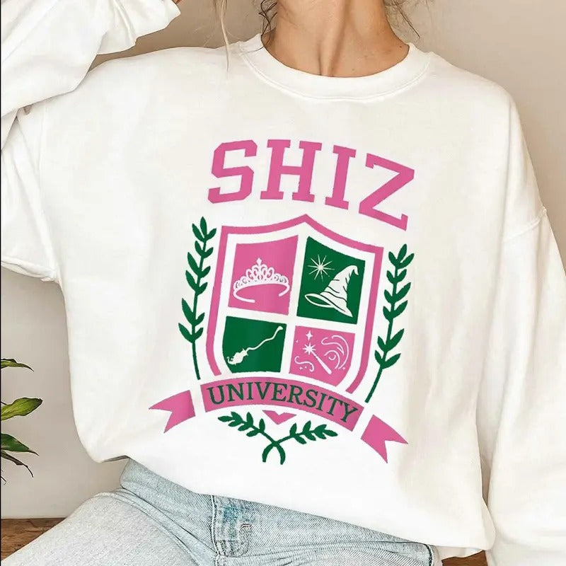 Shiz University Sweatshirt & Shirt, Movie Lover Gift, Shiz Sweatshirt, Movie Lover Shirt, Musical Movie...