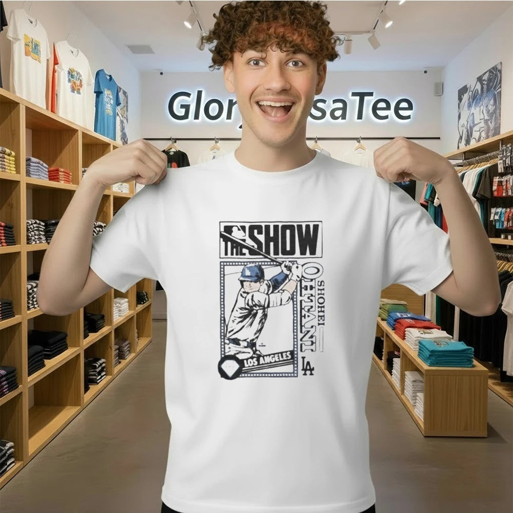 Shohei Ohtani Dodgers LA Baseball Gaming Tee The Show Inspired Shirt