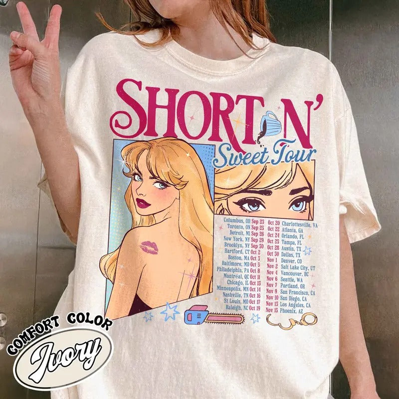 Short N Sweet Shirt,Music Tour 2024,Please Please Please Shirt,Espresso Shirt,Concert Shirt,Soft Girl Aesthetic,Music...