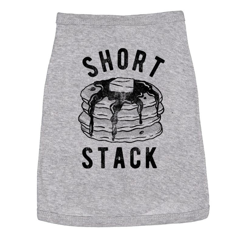 Short Stack Dog Shirt Funny Breakfast Pancakes Food Shirt For Puppy Funny Food Puppy Shirt Light Grey Hoodie, Sweatshirt