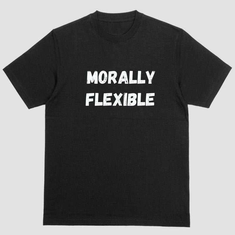 Short sleeve shirt MORALLY FLEXIBLE Hoodie, Sweatshirt | TeeBloomCo.com