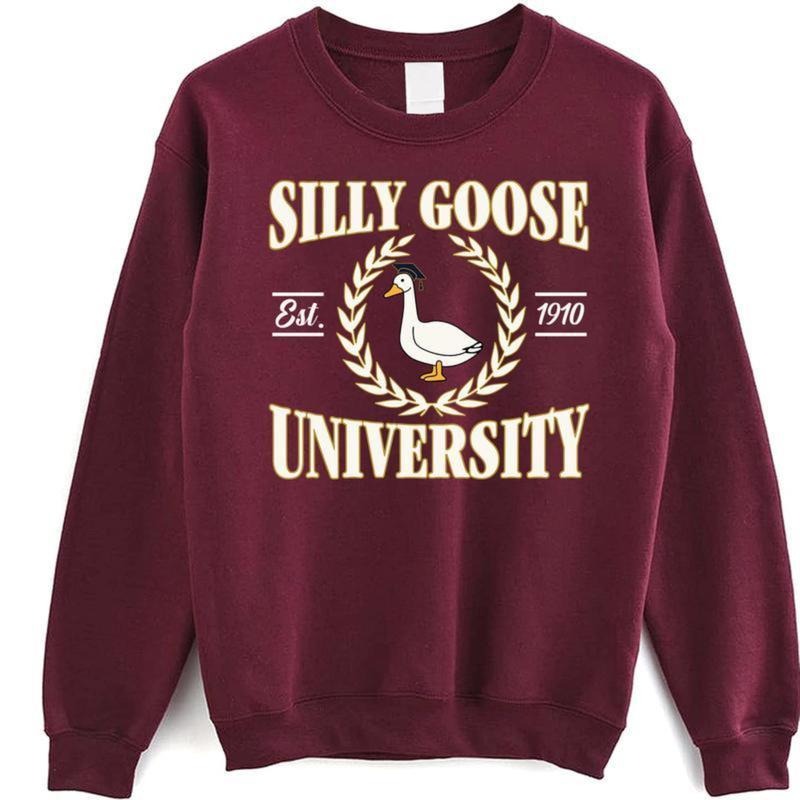 Shot Caller Duck Graphic Hoodie, Silly Goose Sweatshirt T-shirt Trendy Streetwear, Cool and Fun Design, Unisex Casual...