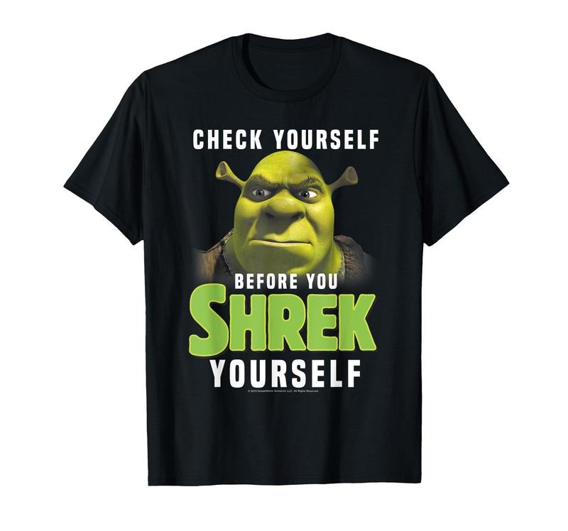 Shrek check yourself before you shrek yourself Essential T-Shirt, Gift Unisex T-Shirt Casual Fabric Hoodie, Sweatshirt