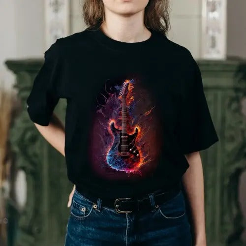 Sick Electric Guitar T-Shirt - Cool Rock Guitar Shirts made in usa Hoodie, Sweatshirt | TeeBloomCo.com
