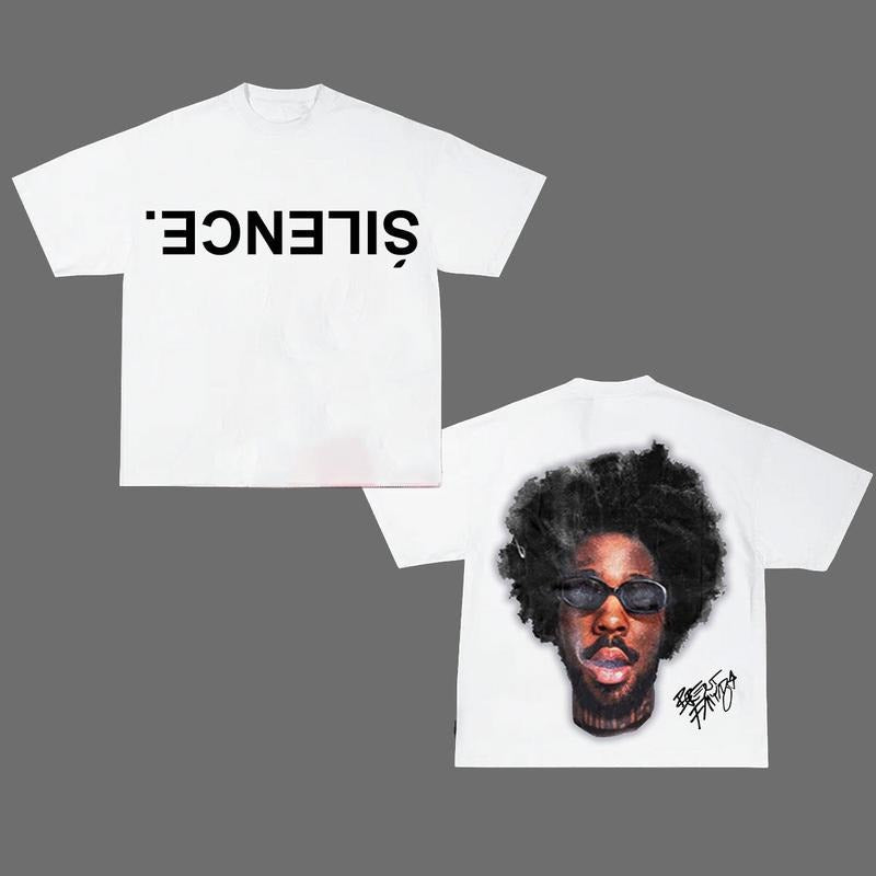Sil3nce Br3ntt Faiiyazz New Graphic Rap Tee Graphic Shirt Womenswear Top Hoodie, Sweatshirt | TeeBloomCo.com