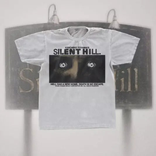 Silent Hill 1999 Death Is No Escape T Shirt Grunge Y2K Goth Emo Tapout Promo Vtg, Unisex T-shirt, Y2k Shirt, Gift For Men...