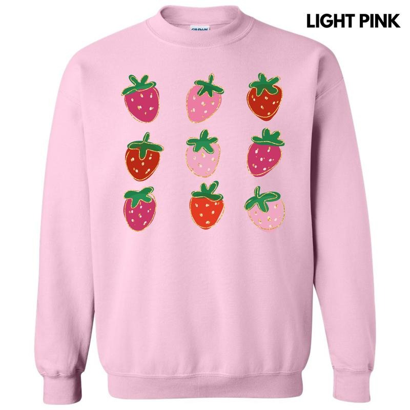 Simple Strawberry Collage Sweatshirt 'NLB' T-Shirts, Hoodie | TeeBloomCo.com