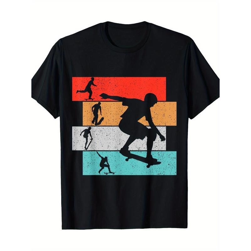 Skateboarder Retro Skateboard T-shirt 100% cotton T-shirt Made in USA Hoodie, Sweatshirt | TeeBloomCo.com