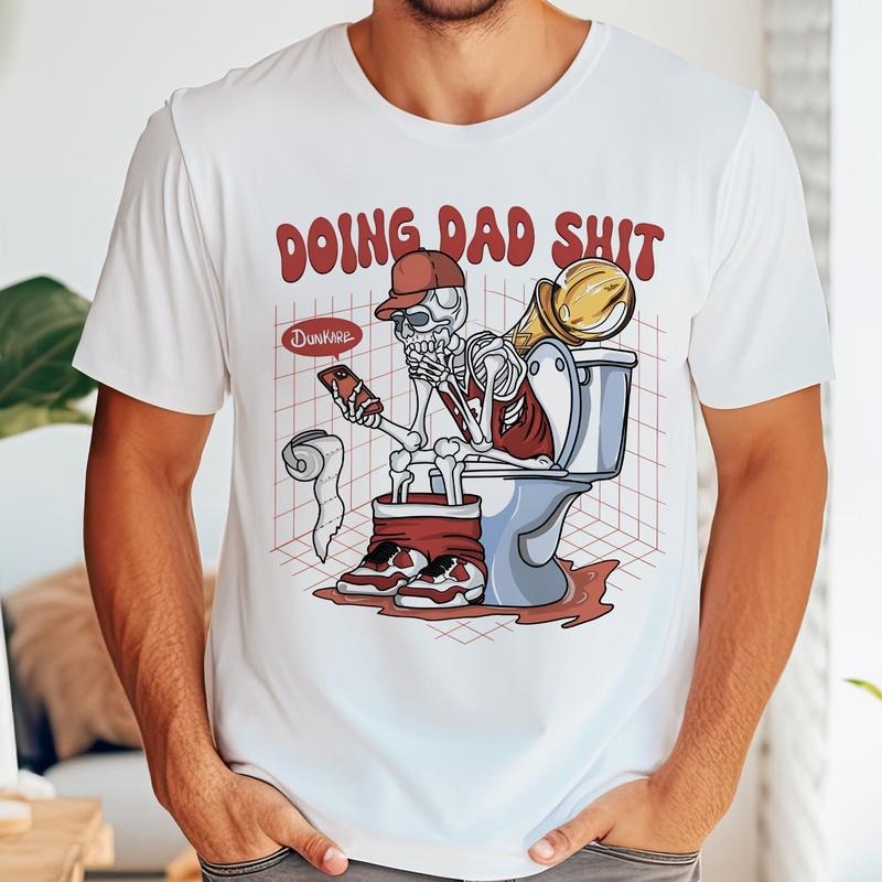 Skeleton Doing Dad Sh!t Shirt Cool Hiphop, Father's Day Shirt Hoodie, Sweatshirt | TeeBloomCo.com