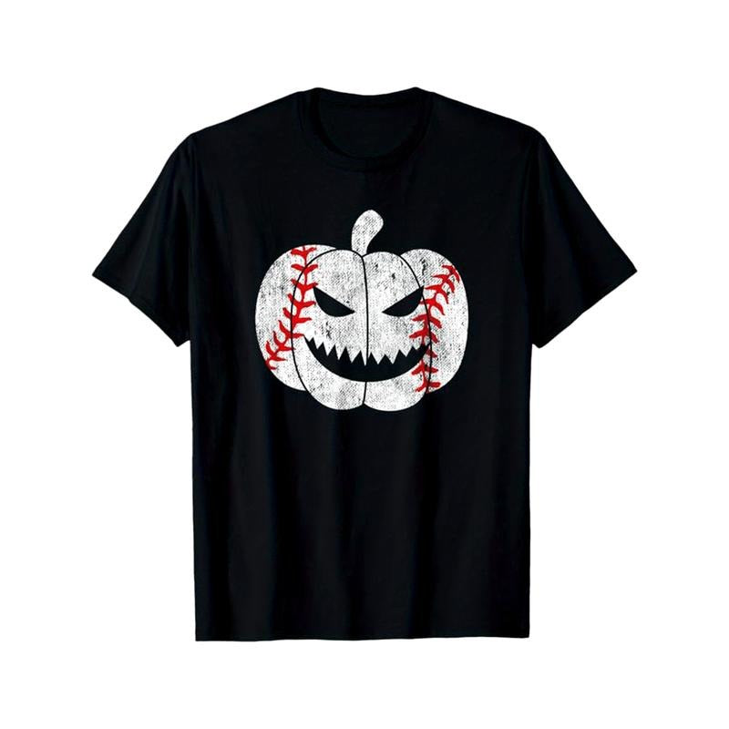 Skeleton Print Men's Cotton T-shirt, Graphic Tee Men's Outdoor Clothes, Men's Halloween Clothing, Casual Short Sleeve...