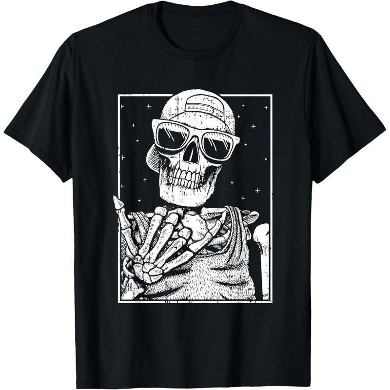 Skeleton Rock Hand Halloween Costume Cool Rock Music Rocker T-Shirt made in usa Hoodie, Sweatshirt | TeeBloomCo.com