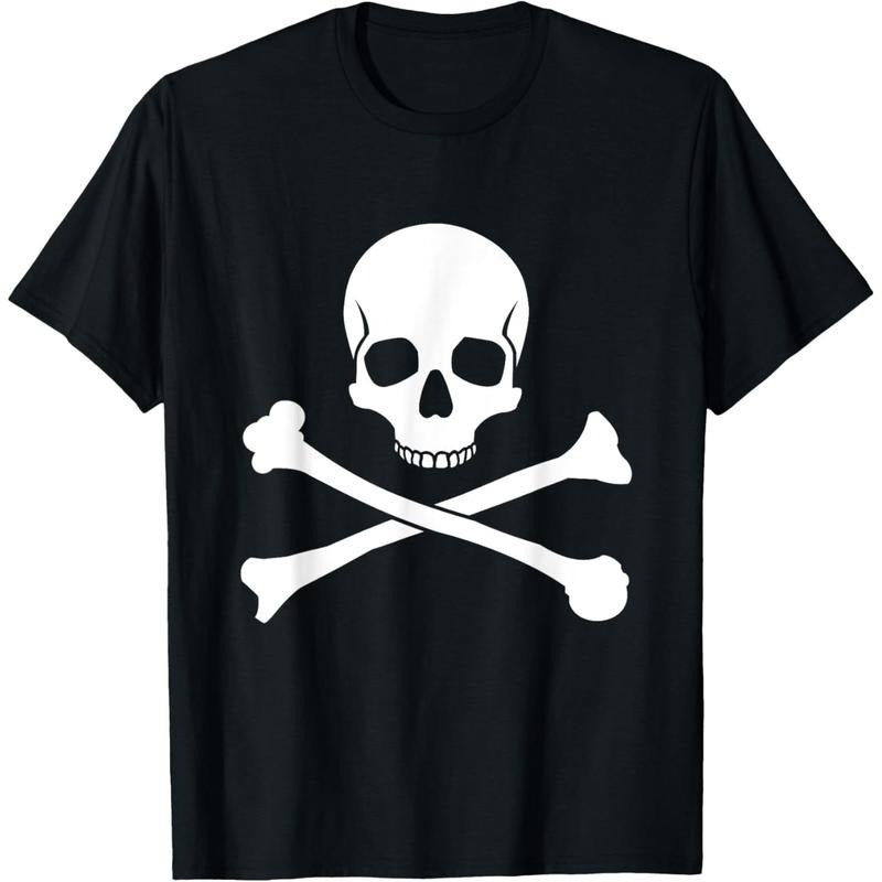 Skull and Crossbones Pirate T-Shirt made in usa Hoodie, Sweatshirt | TeeBloomCo.com