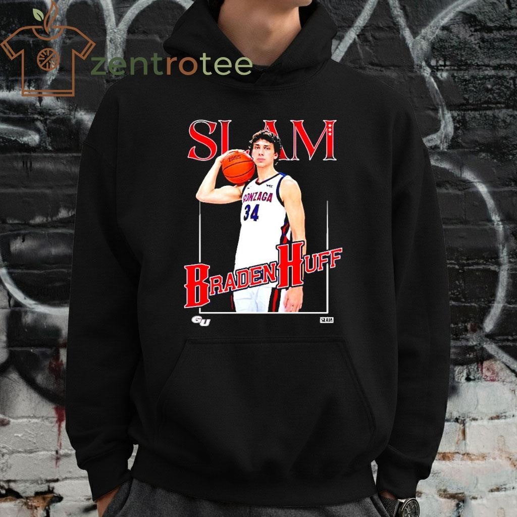 Slam Gonzaga Bulldogs Basketball Braden Huff Remix tee