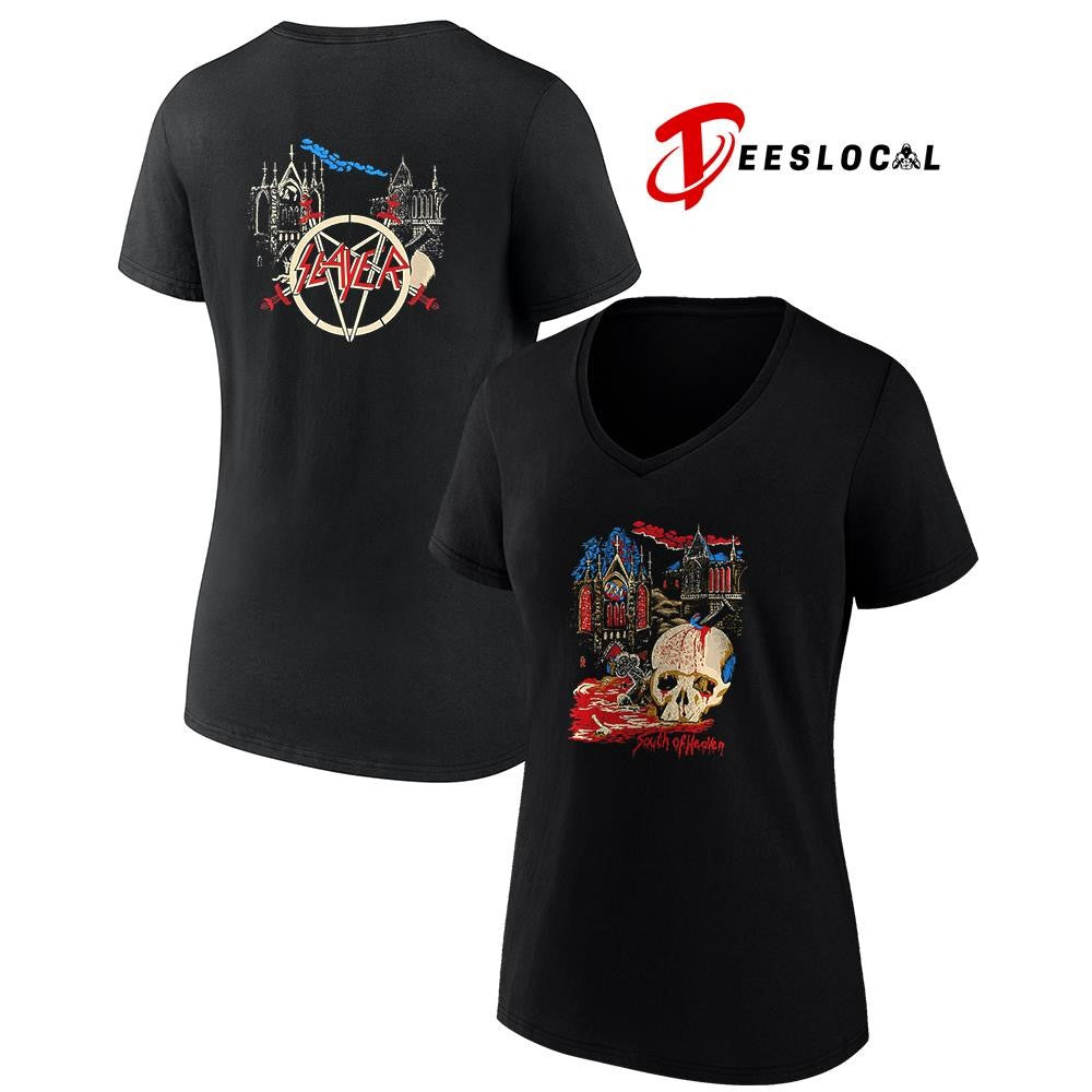 Slayer South of Heaven skull art shirt