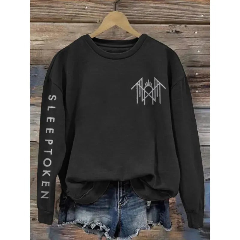 Sleep Token -  Logo Print Vintage Sweatshirt - Hoodie, Gift For Fan Sleeves With Designs T-Shirts | TeeBloomCo.com