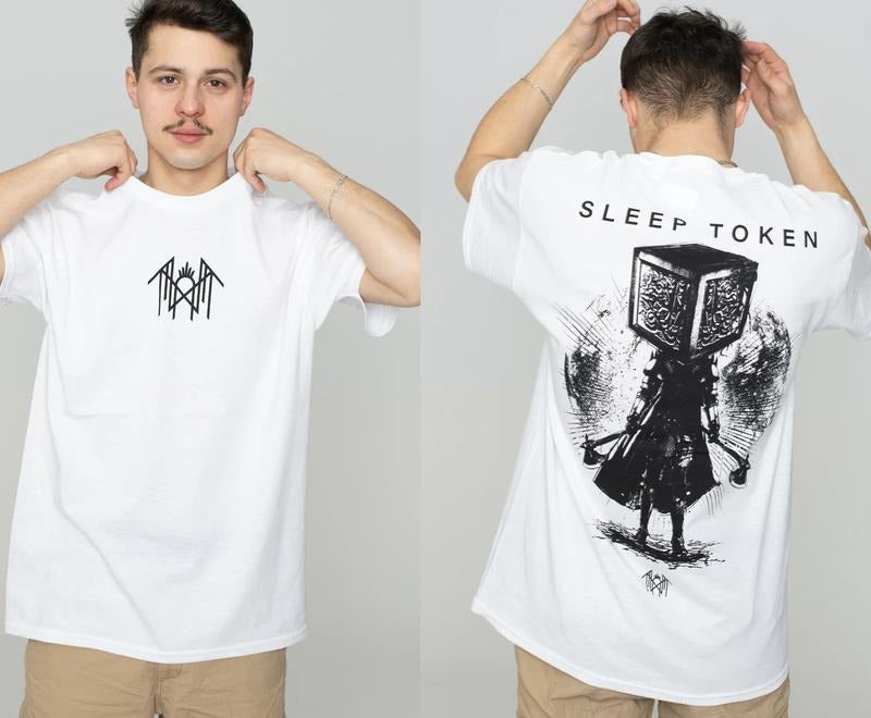 Sleeptooken Two Sides Tshirt, Metal Band Crewneck, Rock Fans Shirt, Heavy Metal Concert Outfit, Unisex Short Sleeve Tee,...