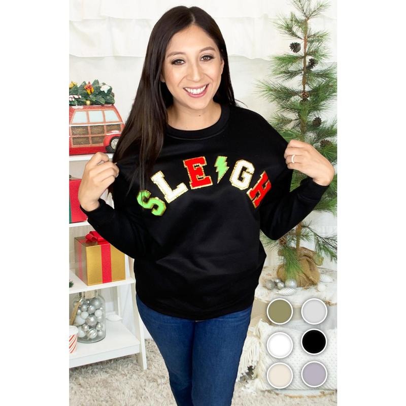 Sleigh Ideal Chenille Sweatshirt T-Shirts, Hoodie | TeeBloomCo.com