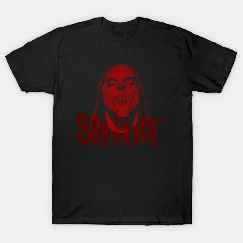 Sliiipknot Band Graphic Tee T-Shirt Cotton Shortsleeve Gift Fan Hip Hop Music - Classic Cotton Fabric Menswear
