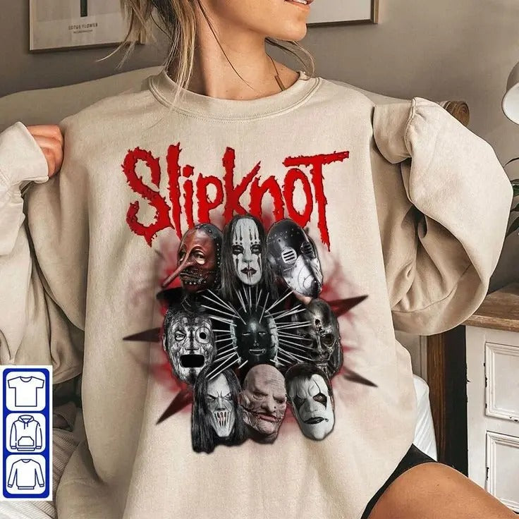 Slipknot Band 90S Vintage Music Band Graphic Tour 2023 Sweatshirt T-Shirts, Hoodie | TeeBloomCo.com