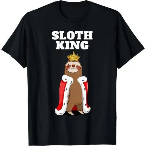 Sloth King | Boys Sloth Tshirt | Mens Sloth T-Shirt Made in USA Hoodie, Sweatshirt | TeeBloomCo.com