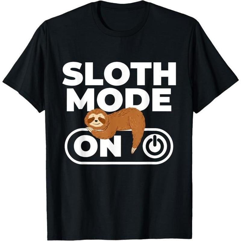 Sloth Mode - Sleeping Sloth Animal Nature Lover Zookeeper T-Shirt Made in USA Hoodie, Sweatshirt | TeeBloomCo.com