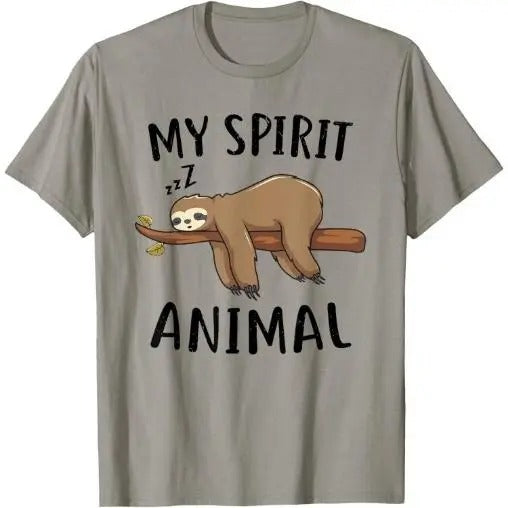 Sloth-Shirt My Spirit Animal Funny Sloth-Gift T-Shirt Made in USA Hoodie, Sweatshirt | TeeBloomCo.com