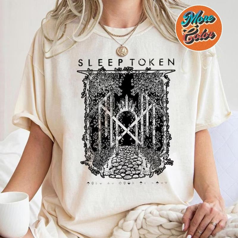 Slp.T0ken Band Rock Shirt, Sleep Music Tour 2025 Shirt, SVintage Sleep Retro 90s, Take Me Back To Eden Shirt, Crew Neck...