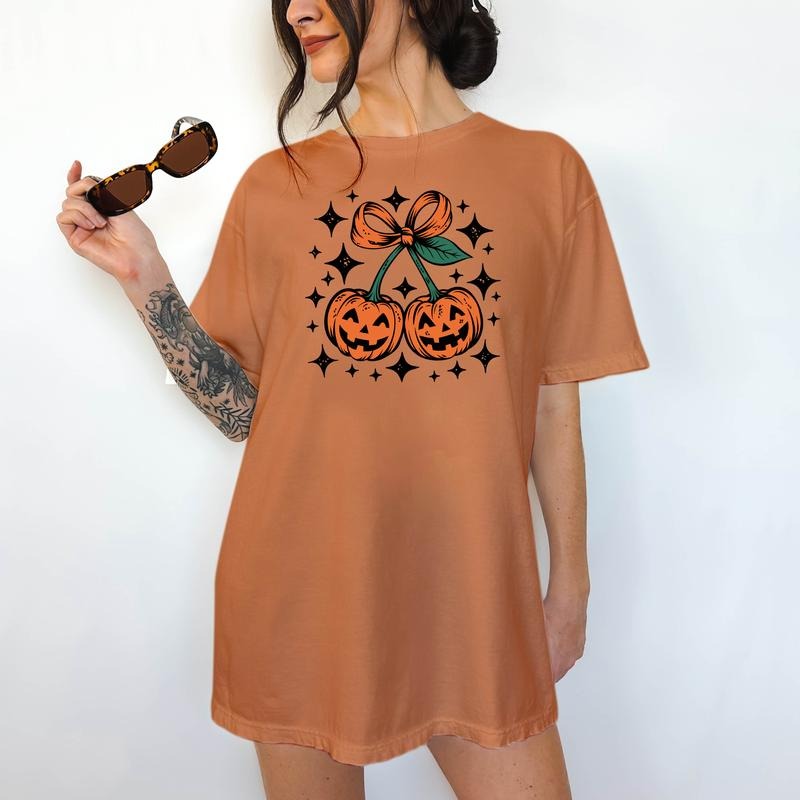 Smiling Pumpkins- T-Shirt, Unisex T-Shirt, Funny Tee, Comfortable Shirt,  Hallowen Theme Hoodie, Sweatshirt | TeeBloomCo.com