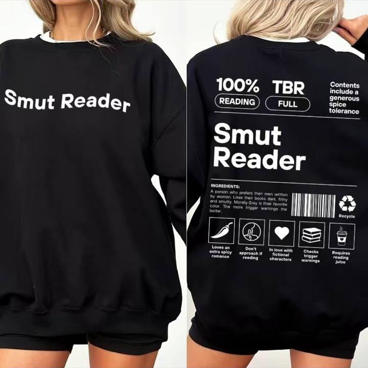 Smut Reader Sweatshirt, Book Lover Gft For Her, Romantasy Reader, Bookish Gift For Her, Book Lover Gift, Booktok Merch,...