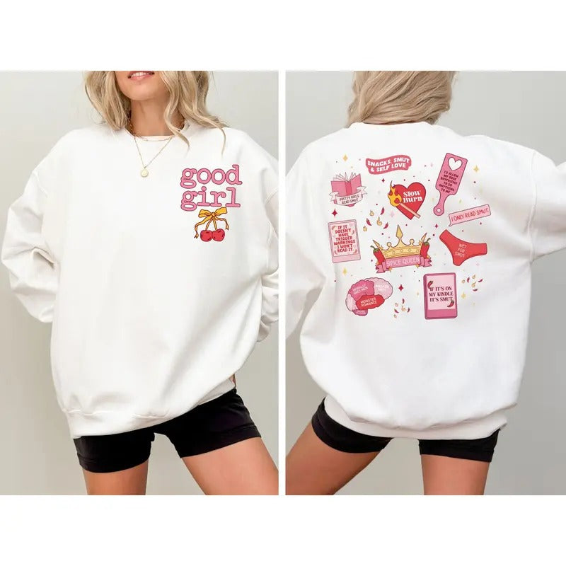 Smut Sweatshirt STFUATTDLAGG Shirt Good Girl Book Club Hoodie Enemies To Lovers Dark Romance Spicy Book Hoodie Smut Lover...