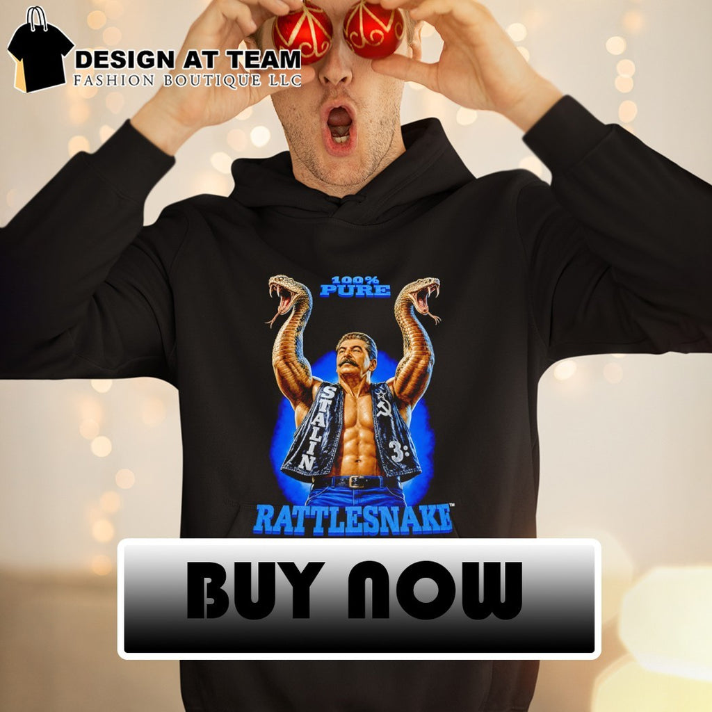 Snake Joseph Stalin Stone Cold Steve Austin 100% Pure Rattlesnake shirt