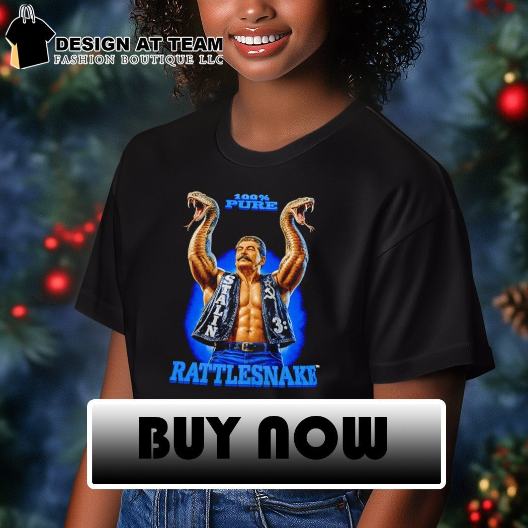 Snake Joseph Stalin Stone Cold Steve Austin 100% Pure Rattlesnake shirt