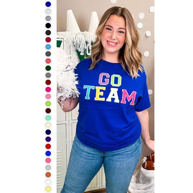 Soft Chenille Go Team T-Shirt Hoodie, Sweatshirt | TeeBloomCo.com