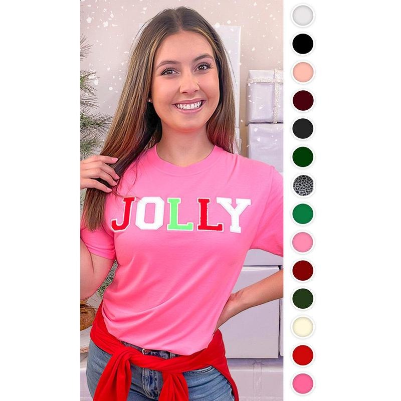 Soft Chenille Jolly Graphic T-Shirt Hoodie, Sweatshirt | TeeBloomCo.com