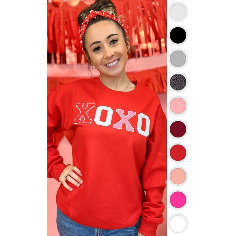 Soft Chenille XOXO Sweatshirt T-Shirts, Hoodie | TeeBloomCo.com