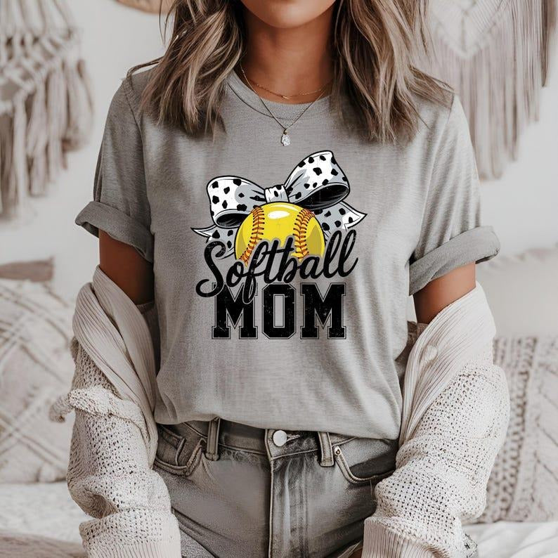 Softball Mom T Shirt, Gift For Mom Tshirt Hoodie, Sweatshirt | TeeBloomCo.com