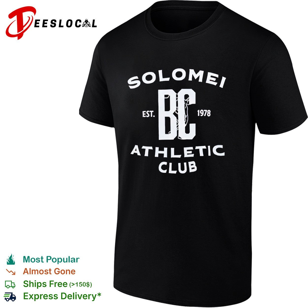 Solomei BC Est 1978 Athletic Club text design inspired by Brunello Cucinelli shirt