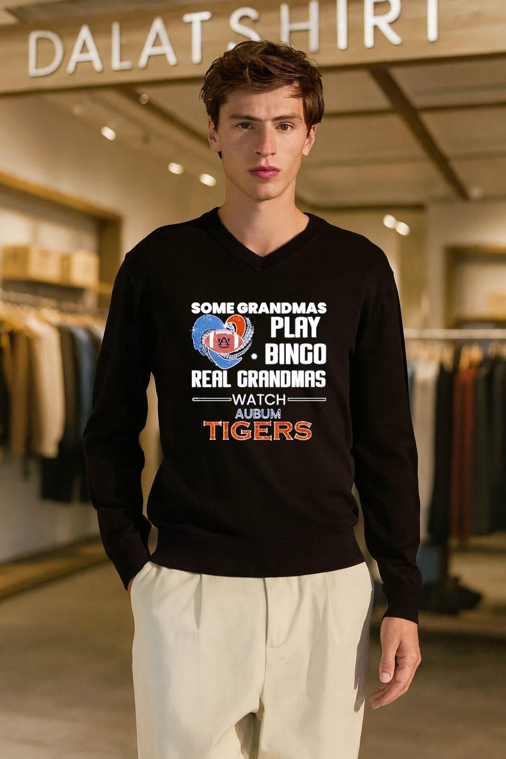 Some Grandmas Play Bingo Real Grandmas Watch Auburn Tigers shirt