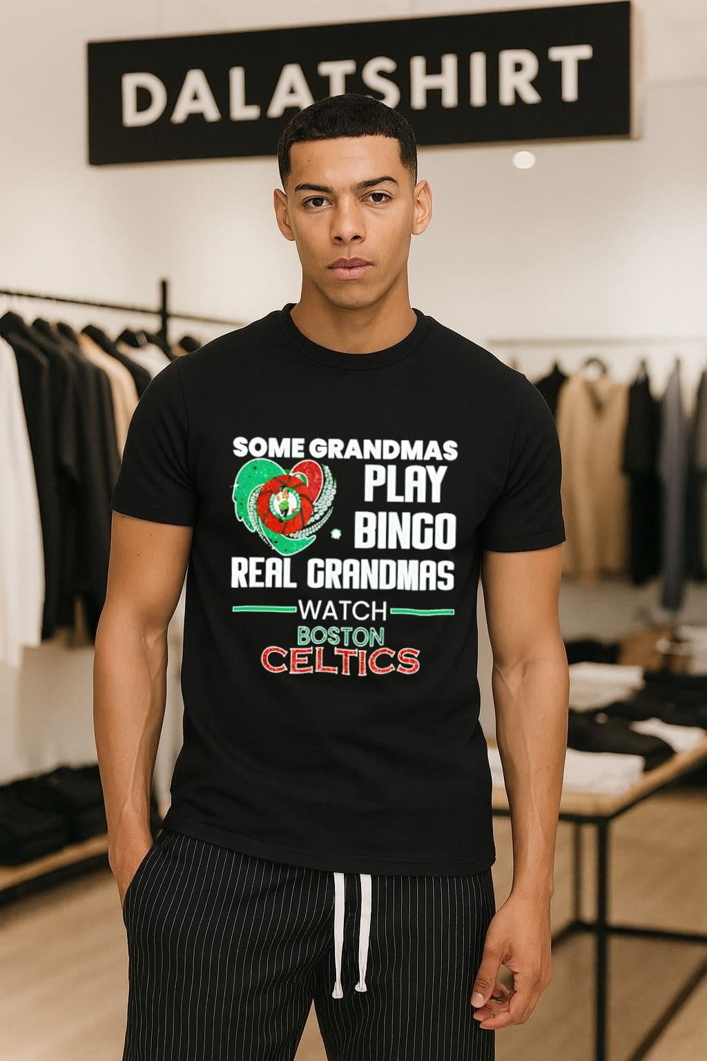 Some Grandmas Play Bingo Real Grandmas Watch Boston Celtics shirt