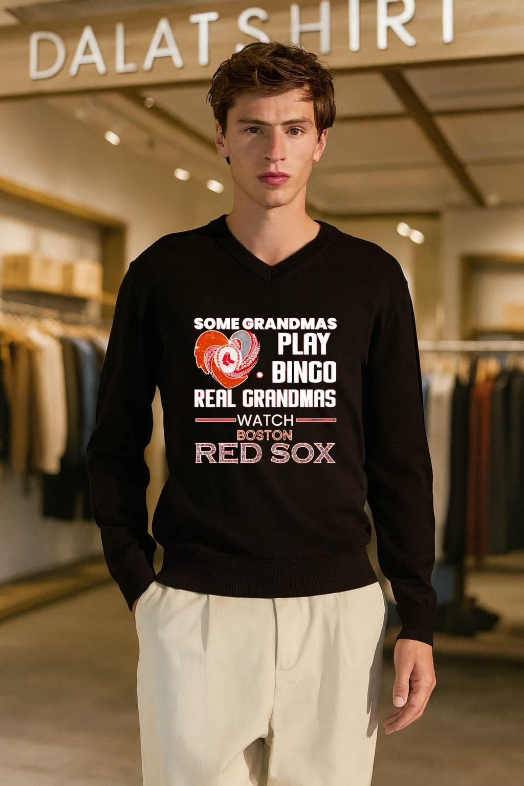 Some Grandmas Play Bingo Real Grandmas Watch Boston Red Sox shirt
