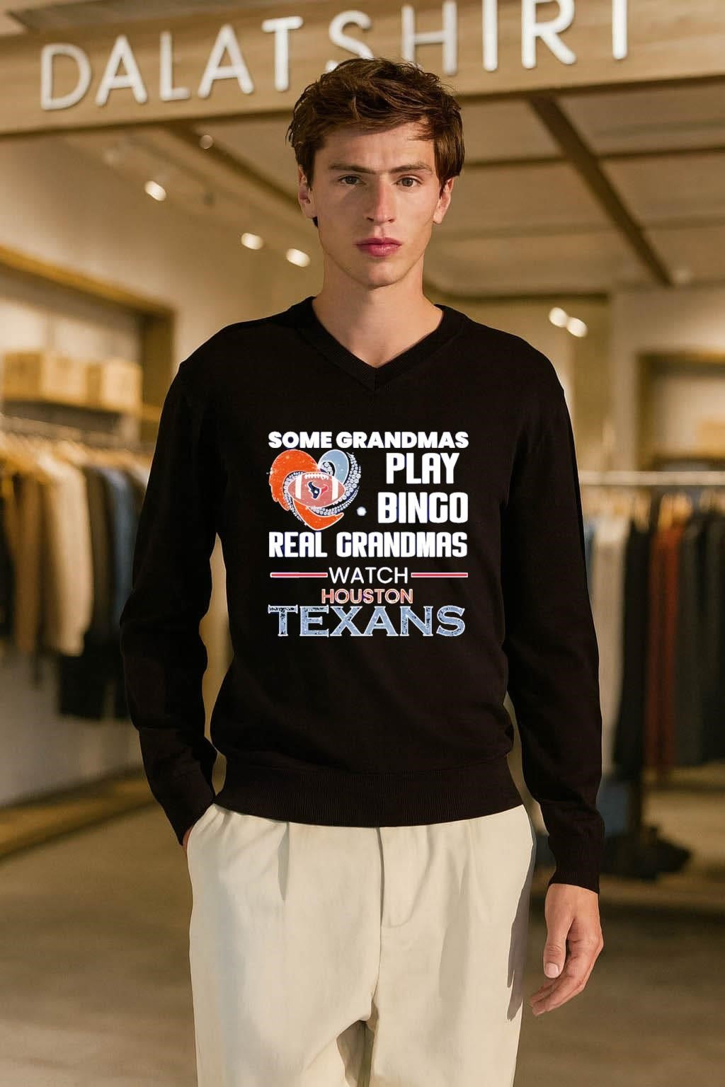Some Grandmas Play Bingo Real Grandmas Watch Houston Texans shirt