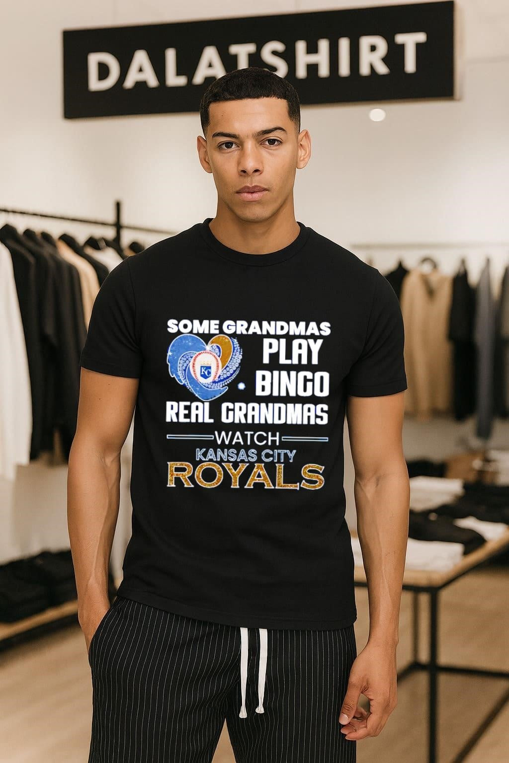 Some Grandmas Play Bingo Real Grandmas Watch Kansas City Royals shirt